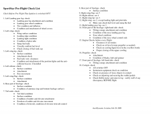 preflight checklist